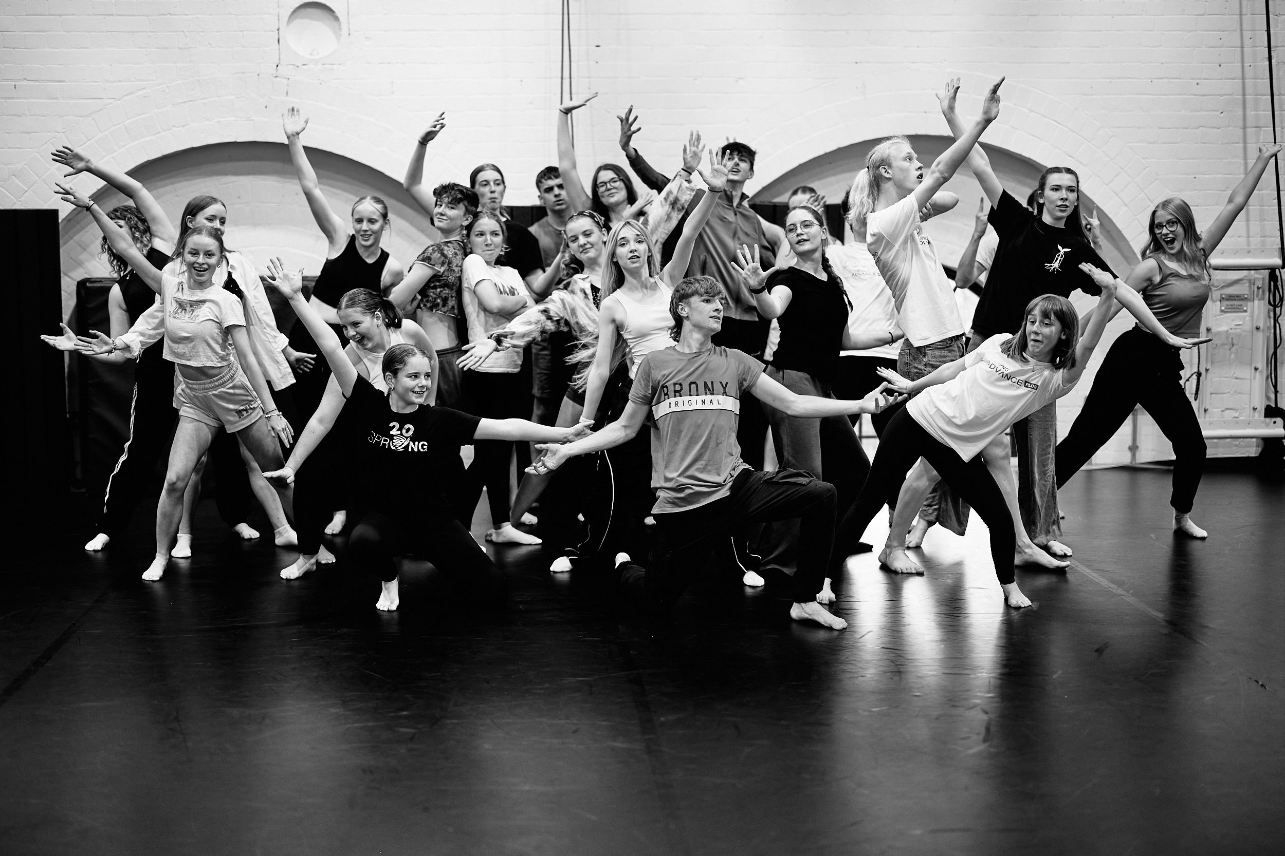 A group of young people posing together